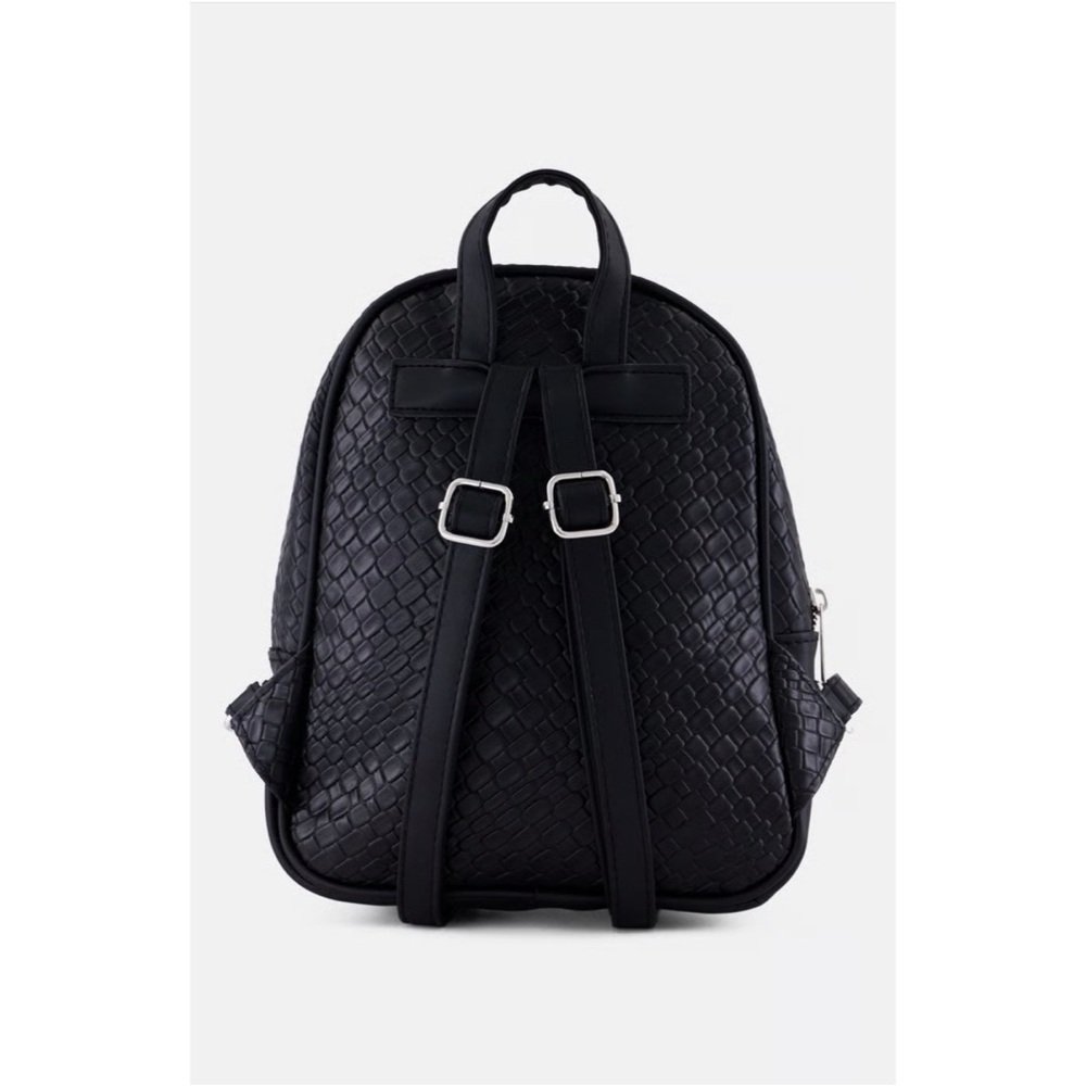 London Fog Black Woven Backpack - Picture 2 of 8